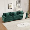 3 Seats Wider Armrest Chenille Modern Sectional Couch with Ergonomic Design and Flexible Modular - 4 of 4