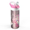 19oz Stainless Steel Double Wall Water Bottle - Zak Designs: Kids Disney Princess, Pink, Dishwasher-Safe, Cold Beverages - 4 of 4