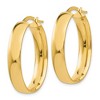 Black Bow Jewelry 5.75mm, 14k Yellow Gold Oval Hoop Earrings, 30mm (1 1/8 Inch) - 2 of 4