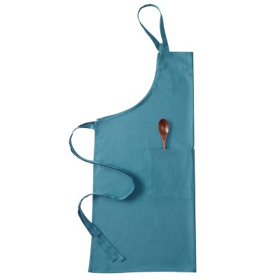 Teflon 3pc Cotton Kitchen Apron and Mini Oven Mitt Set Teal