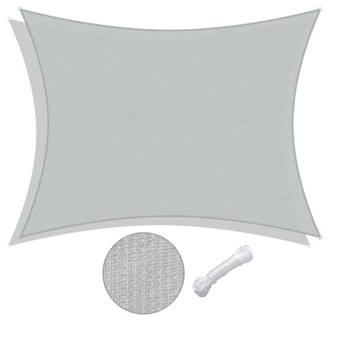 Lagarden 13x10 Ft Hdpe Rectangle Sun Shade Sail Gray : Target