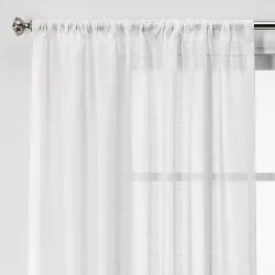 1pc 54"x84" Sheer Open Weave Curtain Panel White - Project 62™