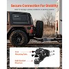 VEVOR Pintle Hook, 20000 lbs Towing Capacity,Trailer Hitches Receiver Hook Combination 2-5/16-inch Hitch Ball,Fits 2.5 to 3-inch Lunette Ring, Black - 4 of 4