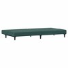 vidaXL Velvet 2-Seater Sofa Bed and Footstool - Dark Green | Convertible Sleeper Sofa | Cozy and Adjustable for Lounge, Living Room - 4 of 4