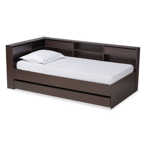 Full size corner on sale platform bed