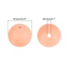 Unique Bargains Round Loose Silicone Beads for DIY Keychain Jewelry Making 50 Pcs - 3 of 4