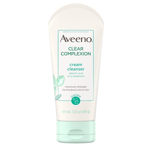 acid salicylic aveeno cream cleanser complexion clear oz fl target cleansers upcitemdb skin