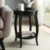 NicBex 18"W Metal End Table with Metal Legs and Grooved Design Side Table Nightstand for Living Room - 4 of 4