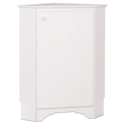 Elite Corner Storage Cabinet - White - Prepac