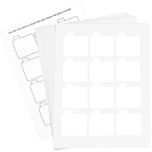 paper junkie 240 pack printable lip balm labels blank white stickers 2 15 x 2 15 in target