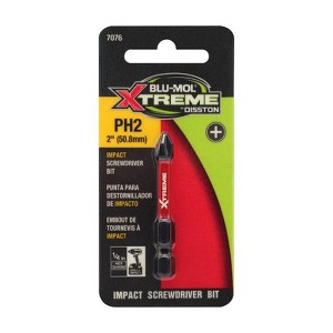 Blu-Mol Xtreme Phillips 2 X 2 in. L Screwdriver Bit S2 Tool Steel 2 pc - 1 of 2