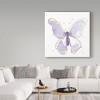 Trademark Fine Art -Shirley Novak 'Gilded Butterflies Ii Lavender' Canvas Art - 3 of 3