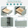 Mshliw 36" Bathroom Vanity Cabinet with Resin Sink, 4 Drawers, 2 Doors, Adjustable Shelves – Transitional Design - 3 of 4