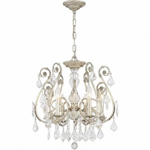 Crystorama Lighting Regis 6 - Light Semi-Flush Mount in  Olde Silver - 1 of 4