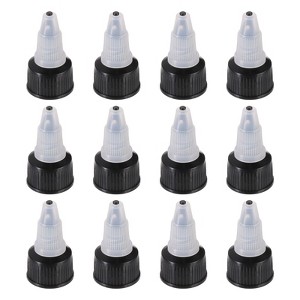 Unique Bargains Liquid Dispensing PP Squeeze Bottle Twist Top Caps 24 Pcs - 1 of 4