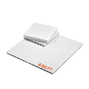 VEVOR Dryland Tiles for Hockey Floor Mat, 12 x 12 in 8 Pcs Interlocking Versatile Training Surface, Dance Floor Tiles, Hockey Training Equipment - 1 of 4