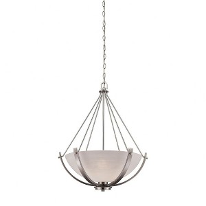 Thomas Lighting Casual Mission 3 - Light Chandelier in  Brushed Nickel - 1 of 2