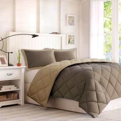 Sapphtopaz 3M Diamond Quilting Reversible Down Alternative Twin Comforter Set, Quilts Twin Size, 2-Piece Sheet Set 1 Comforter, 2 Shams