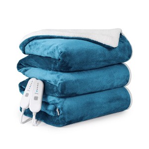 Whizmax Heated Blanket Electric, Soft Thickened Flannel Fast Heating Blanket - 1 of 4