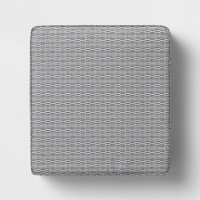 Geo Weave Deep Seat Bottom Cushion DuraSeason Fabric™ Gray/White - Project 62™