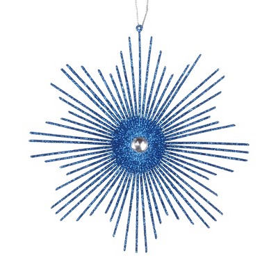 Vickerman 6.5" Glitter Snowflake Burst Ornament