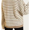 Women's STRIPED V-NECK KNIT SWEATER - ESLEY COLLECTION - 2 of 3