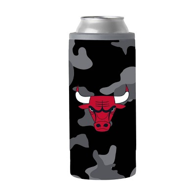 NBA Chicago Bulls 12oz Camo Slim Can Coolie - Black