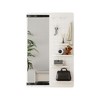 ACEPANO 47.6 in. H Wall Mounted Full Length Mirror with Shelf & Multifunctional Design Panel-White - 4 of 4