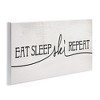 Stupell Industries Eat Sleep Ski Repeat Phrase, 17" x 7" - 3 of 4