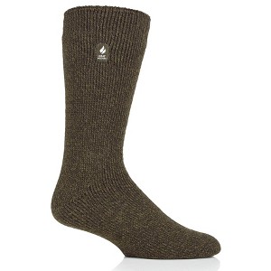 Heat Holders® Men's Dunnock ORIGINAL™ Twist Socks | Advanced Thermal Yarn | Thick Boot Socks Cold Weather Gear | Warm + Soft, Hiking, Cabin, Hunting, Outdoor, Cozy Socks - 1 of 4