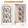 LunaLulinlk 4PCS Pot Lid Organizer Rack for Cabinet Door,3-Tier Pot Lids Holder,No Drilling, for Kitchen Storage,Classic Black - 4 of 4
