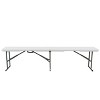 Elama 6 Foot Plastic Folding Bench in White - 3 of 4