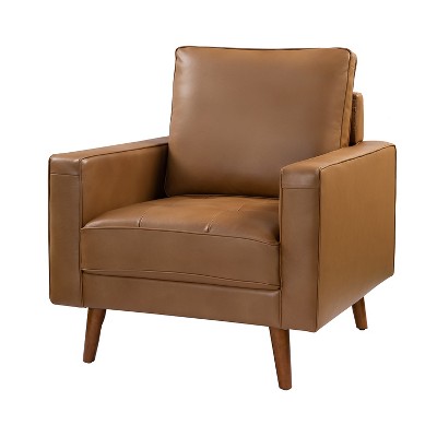 Christine Vintage Genuine Leather Armchair | HULALA HOME