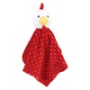 Hudson Baby Infant Girl Animal Face Security Blanket, Bunny Fox, One Size - 4 of 4