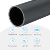 Unique Bargains Water Plumb DIY Crafts High Impact Rigid Round Pipes 8" Length - 3 of 4