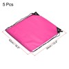 Unique Bargains Gym Sports Outdoor Traveling Nylon Polyester Drawstring Storage Bag 5 Pcs - 2 of 3