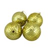 Northlight Mirrored Christmas Ball Ornaments - 4" (100mm) - Gold - 4ct - 3 of 4