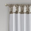 PAGED Curtains Twist Tab Lined Window Curtain Total Blackout Panel Privacy Assured for Bedroom, Living Room, L84, Pewter - 3 of 4