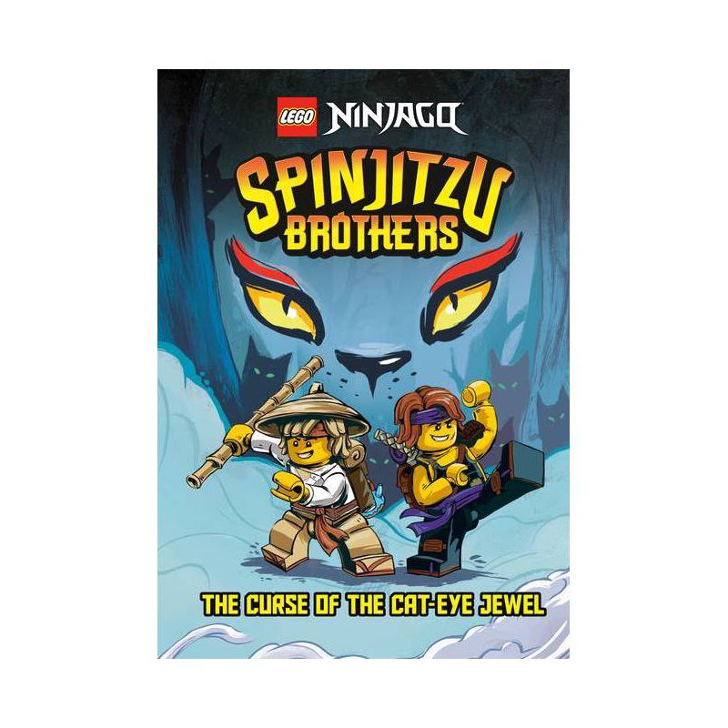 Spinjitzu Brothers #1: The Curse of the Cat-Eye Jewel (Lego Ninjago) - (Stepping Stone Book(tm)) by  Tracey West (Hardcover), 1 of 2
