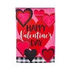 Evergreen Patterned Valentine Hearts Garden Suede Flag 12.5 x 18 Inches Indoor Outdoor Decor - 2 of 4