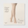 Women's Ribbed Fleece Lined Tights - A New Day™ - 2 of 2