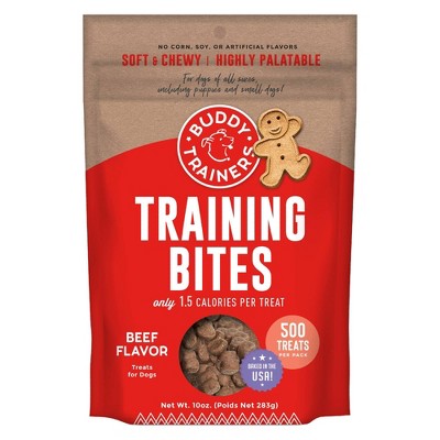 Buddy Biscuits Trainers Training Bites Beef Flavored Chewy Dog Treats - 10oz