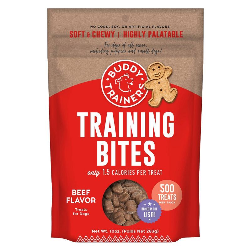 Buddy Biscuits Trainers Training Bites Beef Flavored Chewy Dog Treats - 10oz, 1 of 9