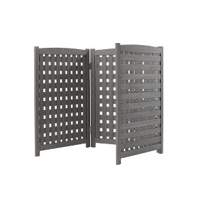 Air Conditioner Fence Screen Outside With 3 Panels, U-shaped Conditioner Outdoor Screen, Fence For Trash Can And Pool Pump, 38"Hx32"Wx32"L - 1 of 4