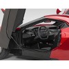 2017 Ford GT Liquid Red with Silver Stripes 1/18 Model Car by Autoart - 3 of 4