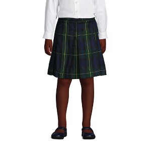Lands' End School Uniform Kids Plaid Box Pleat Skirt Top of the Knee - 1 of 3
