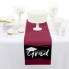 Big Dot of Happiness Maroon Grad - Best is Yet to Come - Petite Burgundy Graduation Party Paper Table Runner - 12 x 60 inches - 2 of 4