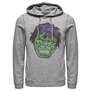 Men's Marvel St. Patrick's Day Hulk Face Pull Over Hoodie - 1 of 4