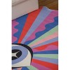 Lany Space Jessica Miller Colorful Lazer Rays Eye Rug - 4 of 4