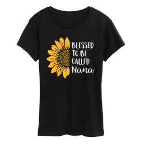 Women's - Instant Message - Blessed To Be Called Nana Short Sleeve Graphic T-Shirt - 1 of 4